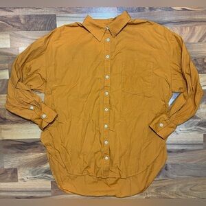 Maeve Anthropologie Oversized Button Down Shirt L